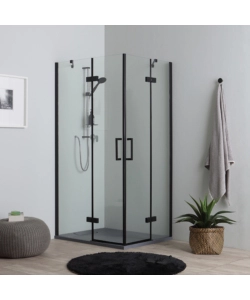 BOX DOCCIA "STELLA" ALLUMINIO NERO, 70X100X190 CM